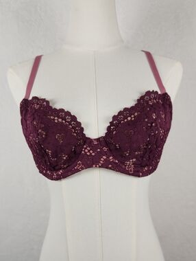Victoria's Secret Body By Victoria Unlined Demi Balconette Bra Size 34 C